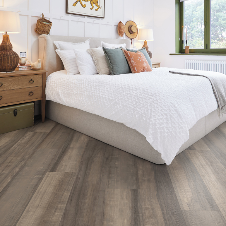 LVT bedroom installation